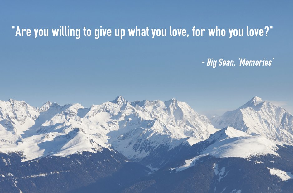 ... lyrics are you willing to give up what you love for who you love